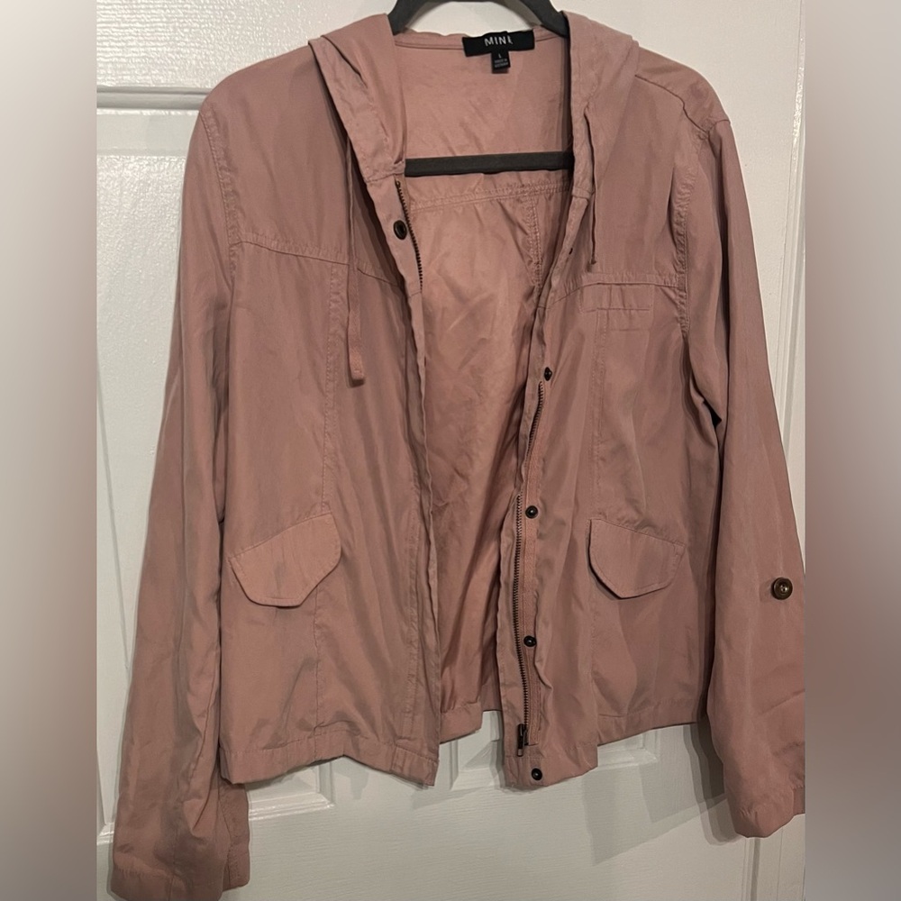 Women’s Lightweight Hooded Jacket Full Front Zipping & Buttons Size Large GUC - Picture 10 of 13